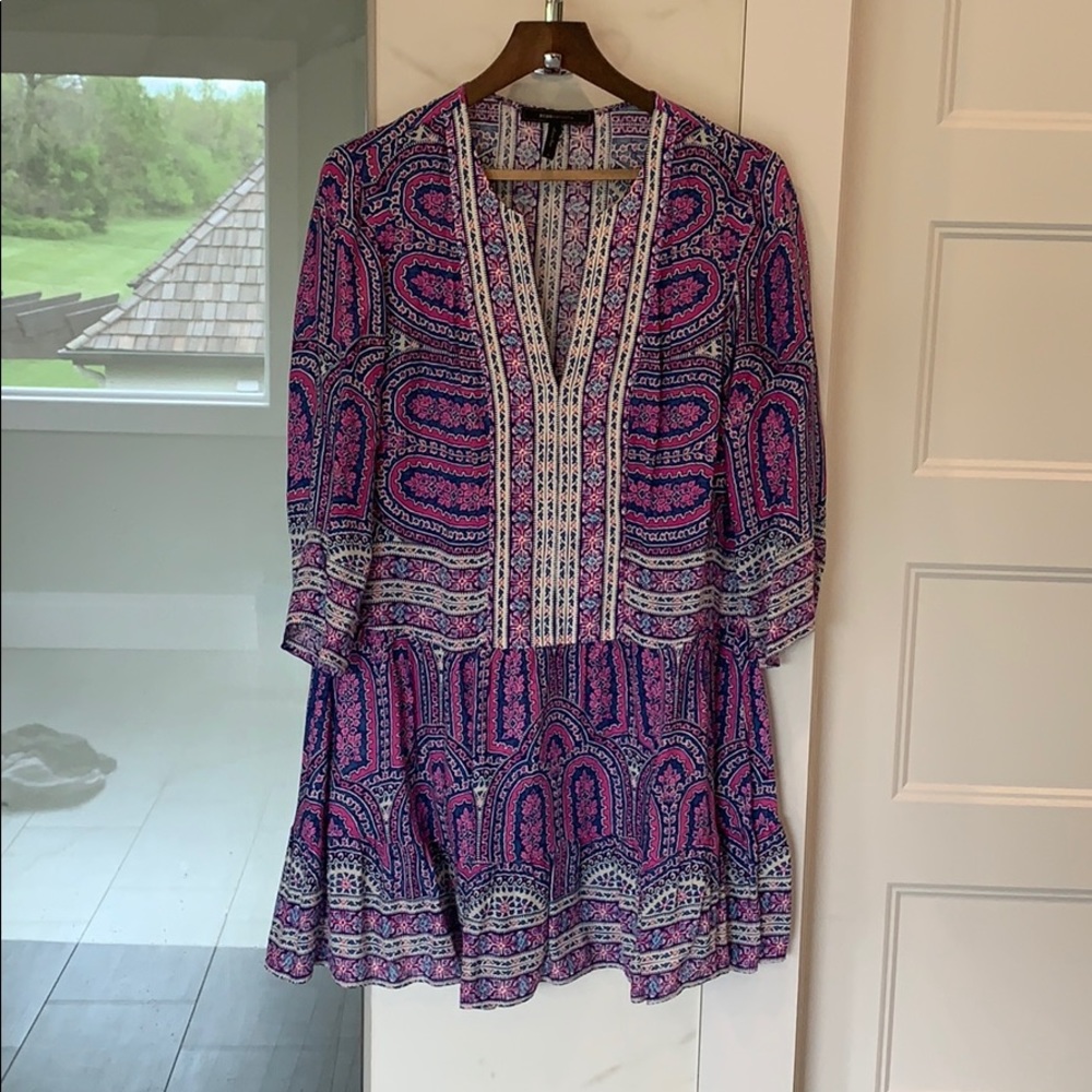 BCBGMaxazria Multi Colored Tunic Dress